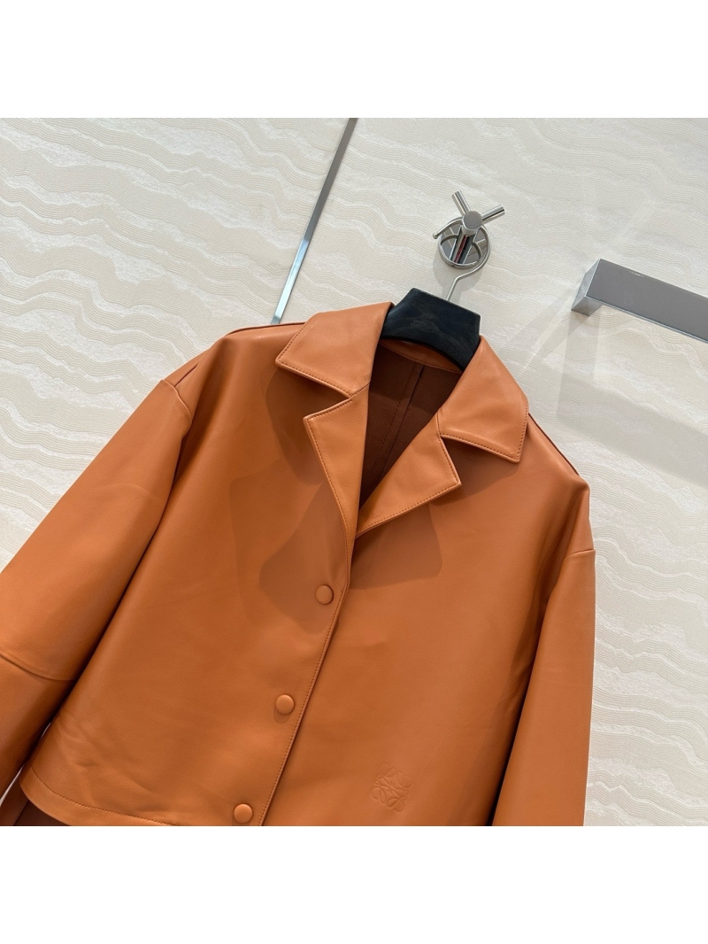 Loewe Minimalist Shearling Craft Lambskin Jacket Tan Limited Edition