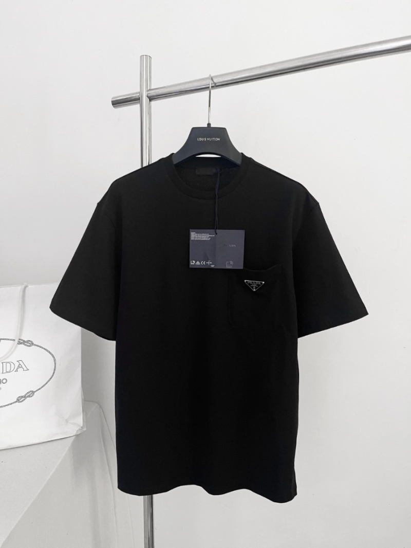 Prada Pocket Triangle Logo T-Shirt black