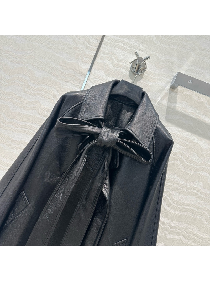 Loewe 24 Autumn Winter Limited Edition Vintage Style Modern Lambskin Leather Jacket