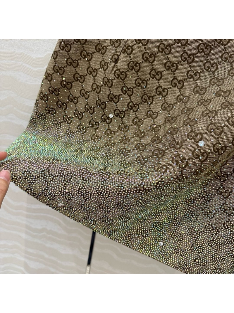 Gucci GG Crystal Embellished Mini Skirt
