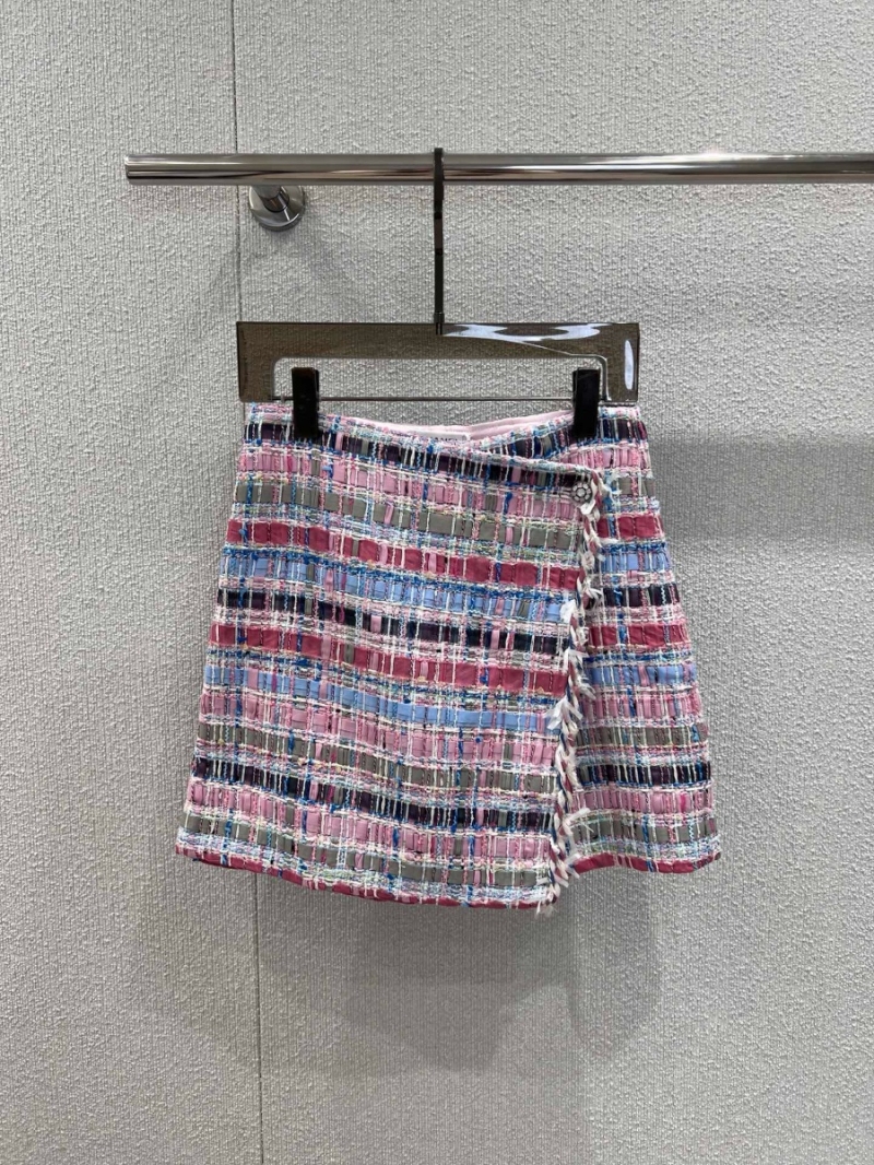 Chanel Limited Edition Spring Summer Colorful Woven Half Skirt Exclusive