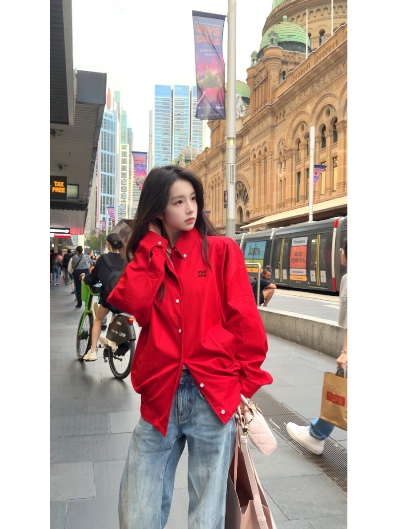 Miu Miu Exclusive Spring Summer Embroidered Stand Collar Jacket