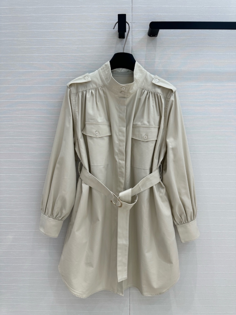 Chloe  Early Spring Utility Shirt Dress - Effortless Elegance