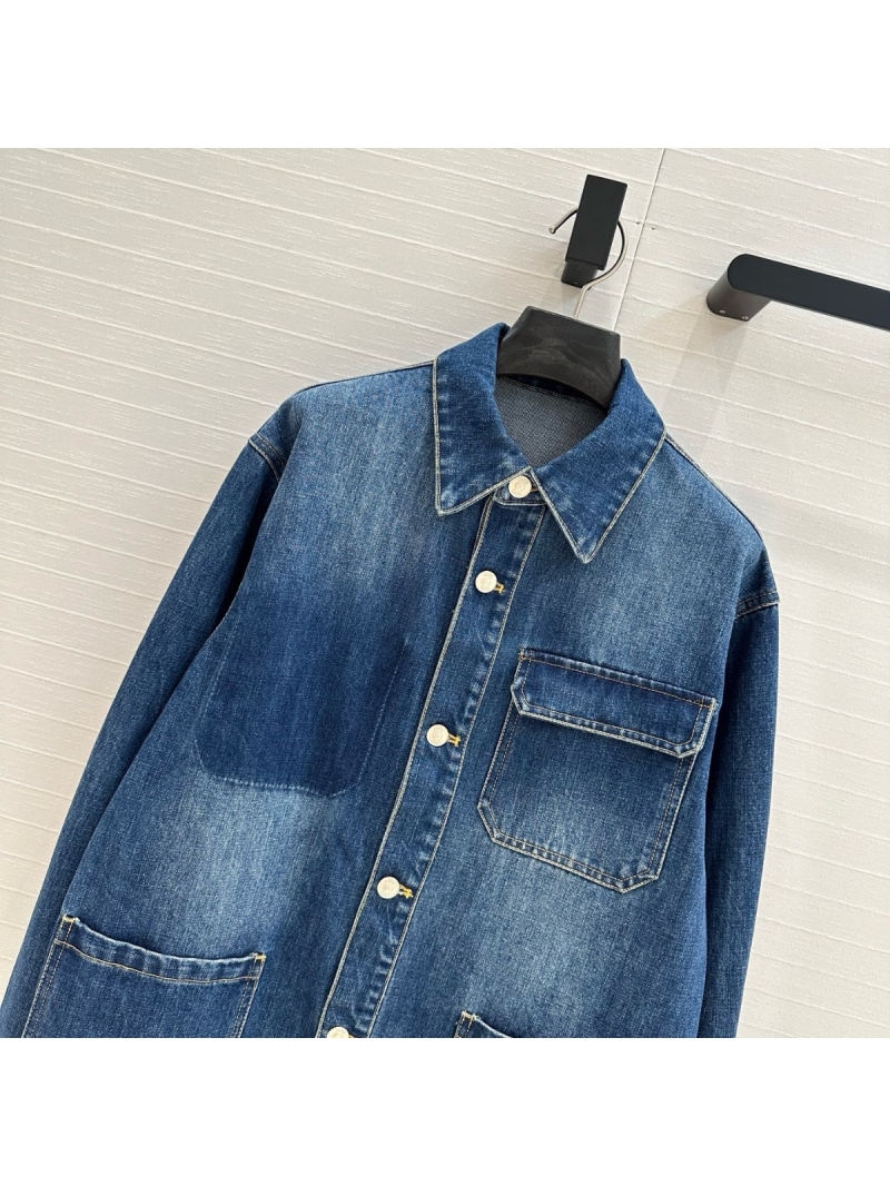 Dior Early Spring Lily of the Valley Embroidered Denim Jacket