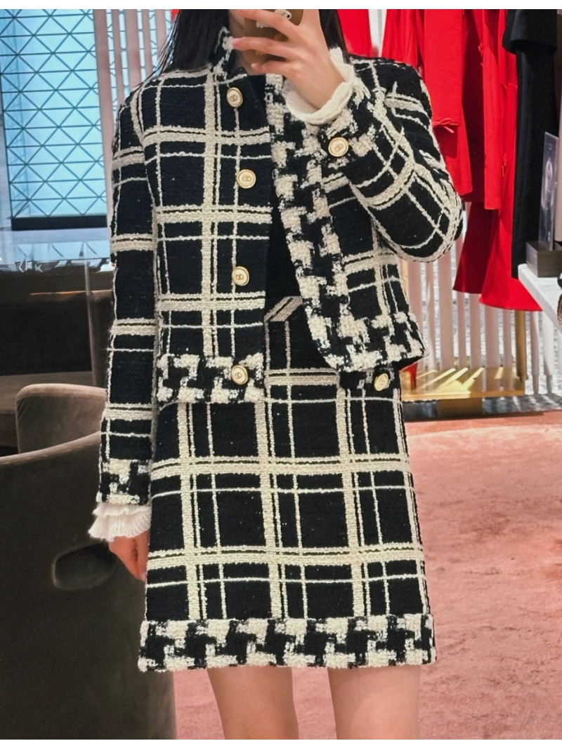 Valentino Wool Tweed Mini Skirt - Fall/Winter 2024