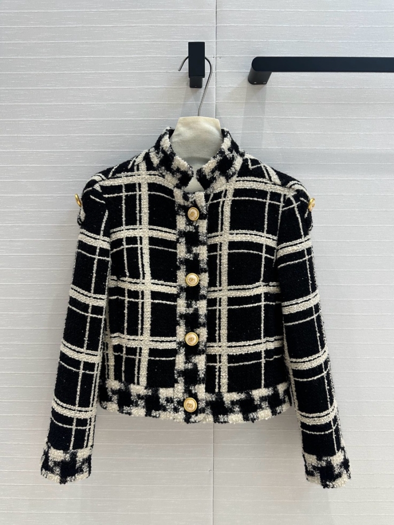Valentino Wool  Tweed Stand Collar Jacket - Fall/Winter 2024