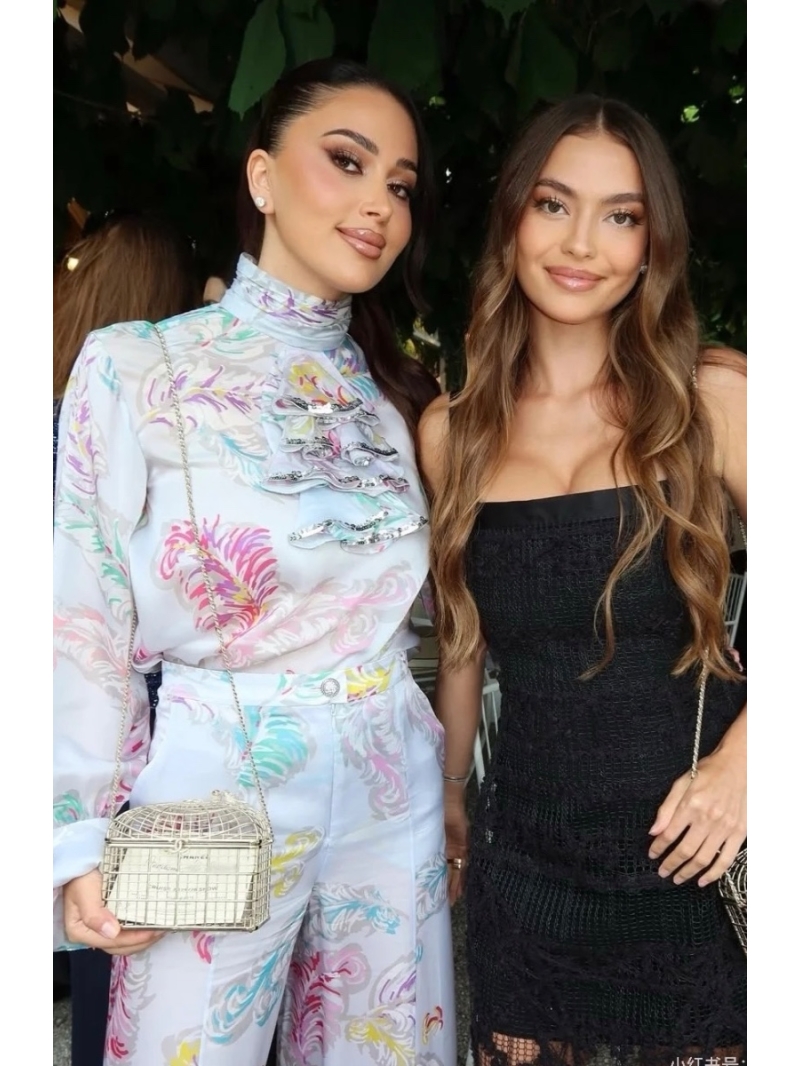 Chanel Luxe Silk Feather Print Palace Shirt - Vacation Elegance