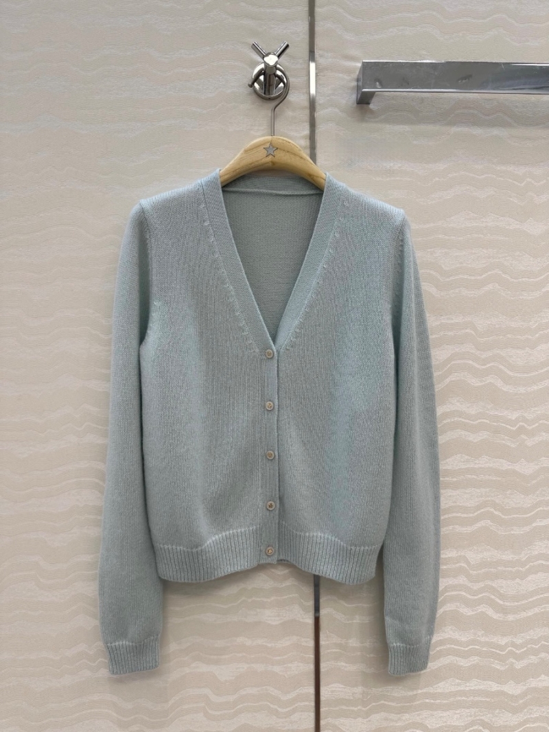 Dior MissDior Exclusive Star-Button Cashmere Cardigan in Light Blue