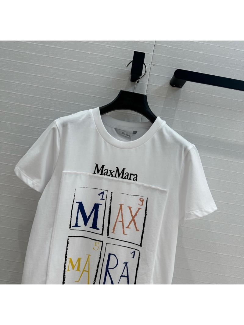 MaxMara Spring/Summer Graffiti Print Appliqué T-Shirt