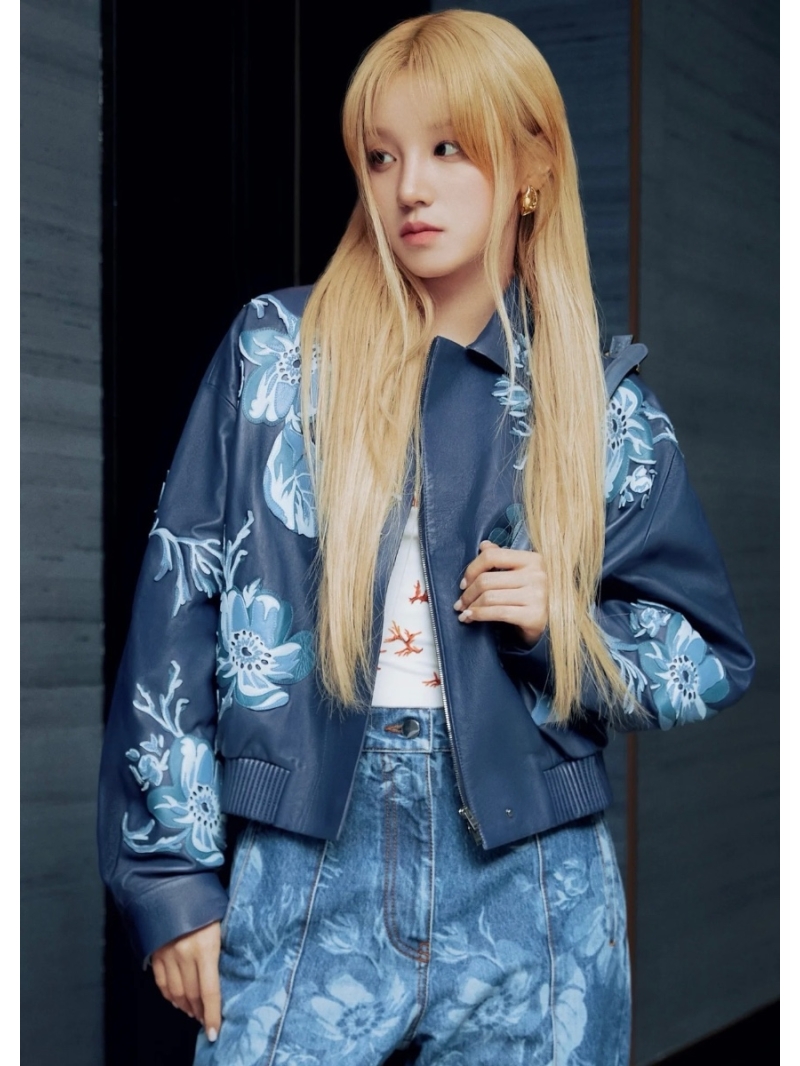 Fendi Exquisite FF Embroidered Blue Leather Jacket - Luxe Handcrafted Shearling Coat