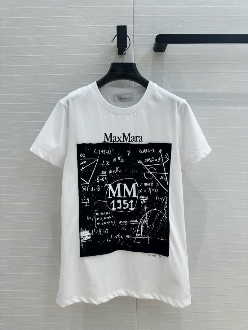 MaxMara Spring/Summer 2025 Graffiti Print Appliqué T-Shirt