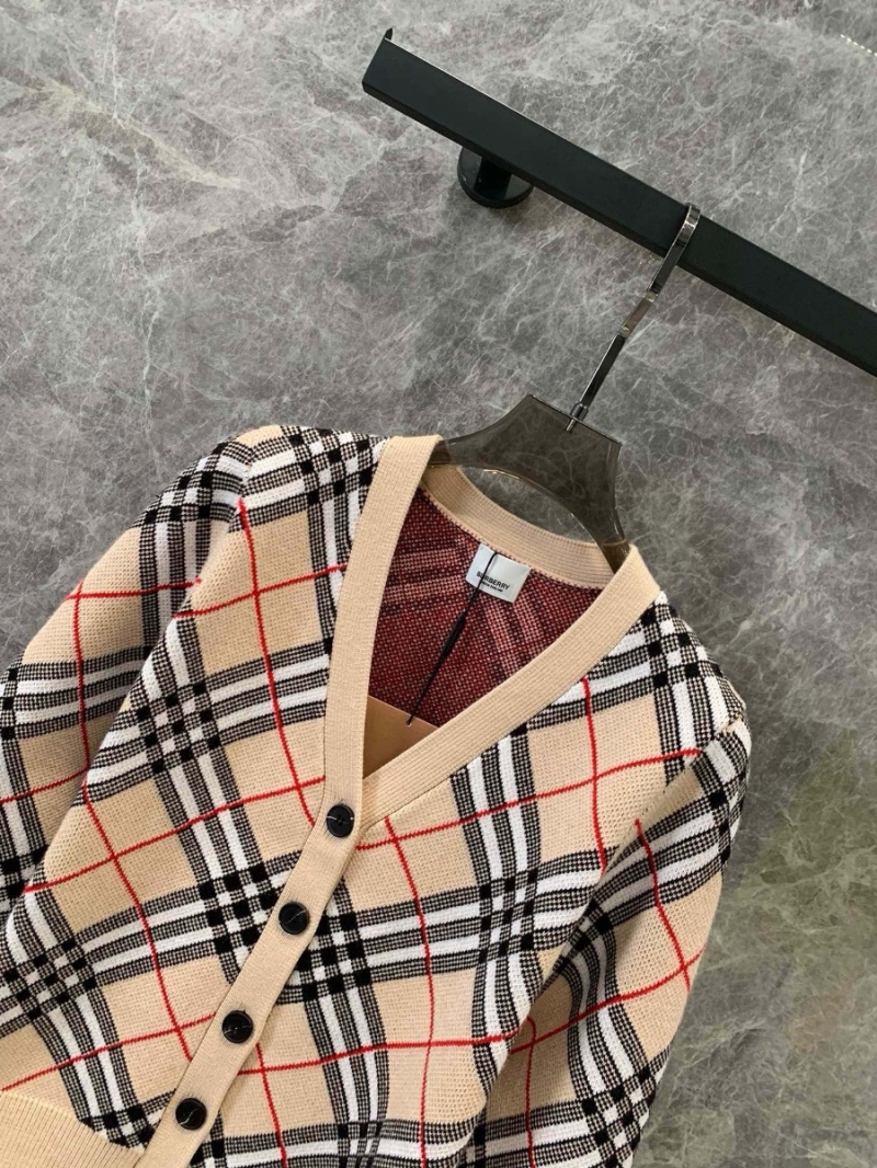 Burberry 24Fw Early Autumn New Classic Plaid Knit Wool Cardigan