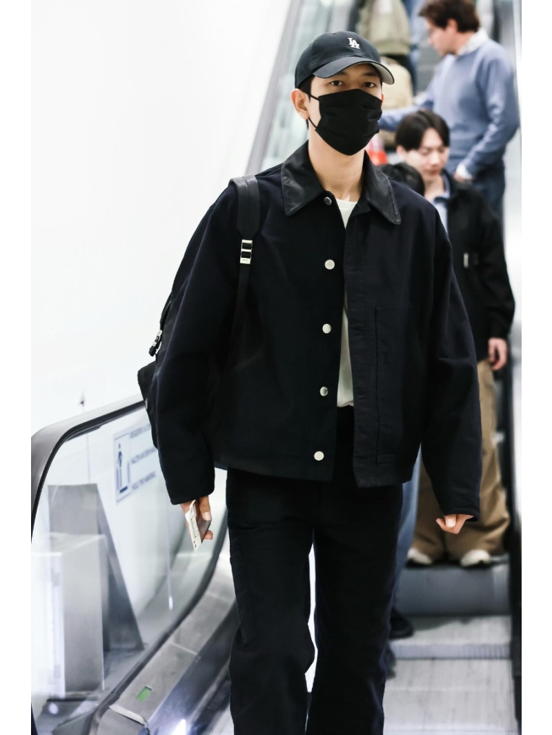 Prada Unisex Distressed Triangle Logo Workwear Jacket 