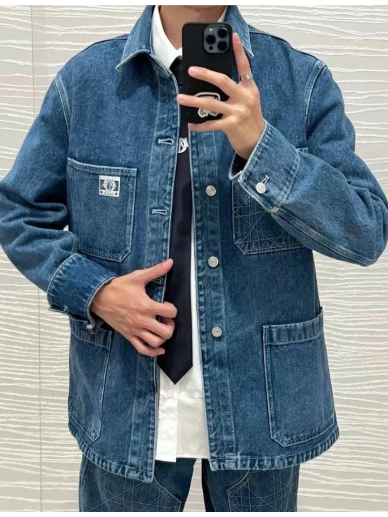 Dior Exclusive Limited Edition CD Denim Shirt Jacket - Medium Blue