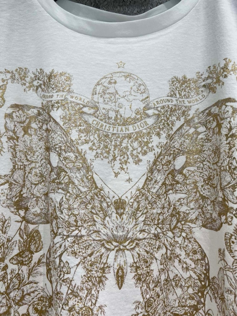 Dior Gold Butterfly T-Shirt | Early Spring 2024 Collection
