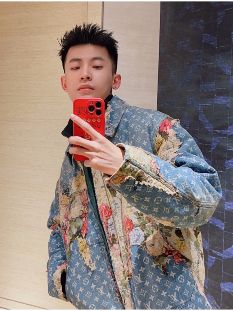 Louis Vuitton Limited Edition LV Monogram Patchwork Cotton Jacket