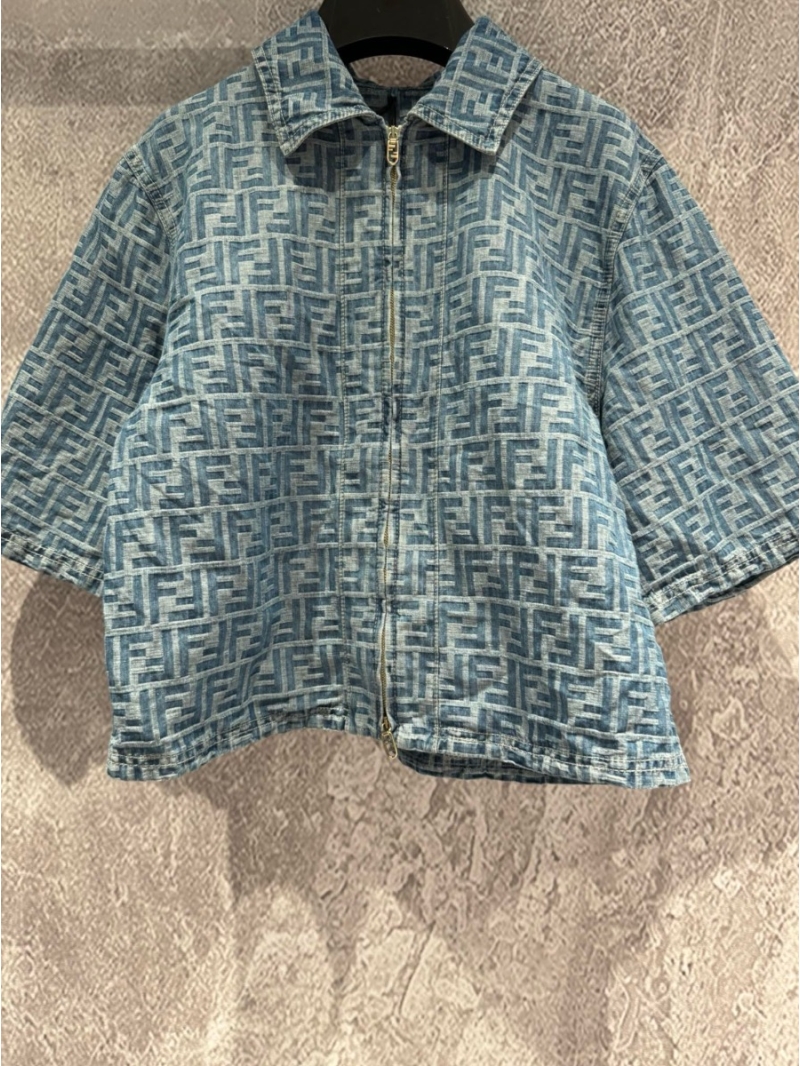 Fendi FF Denim Short Jacket