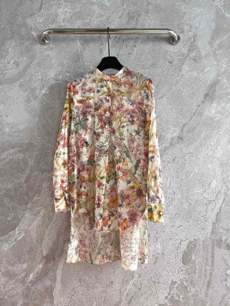 Dior Spring 2025 New Colorful Floral Print Shirt – Elegant Spring Collection