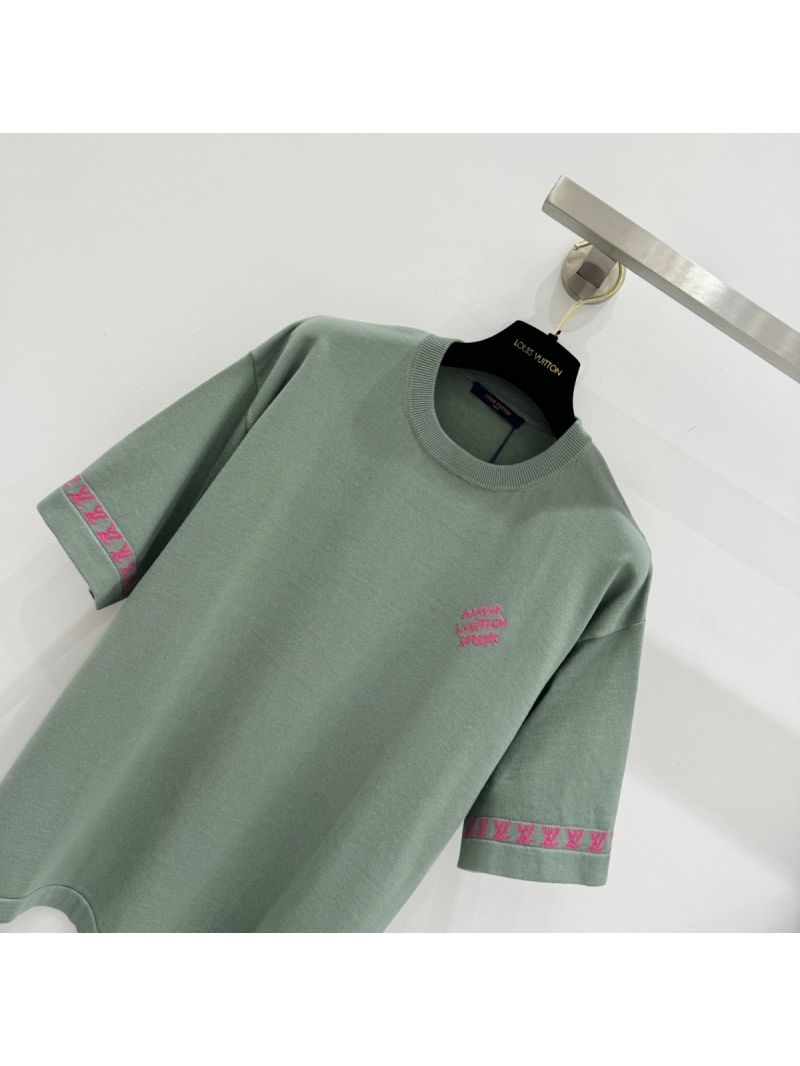 Louis Vuitton Exclusive Spring-Summer Jacquard Knit Short Sleeve Top