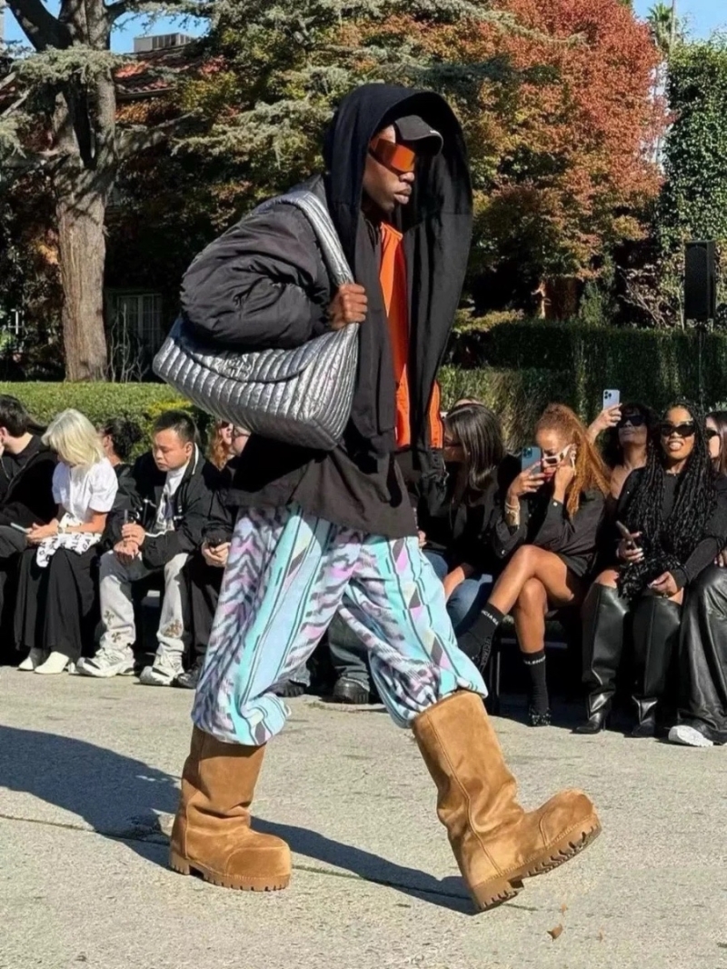 Balenciaga Unisex Oversized Hooded Cotton Jacket