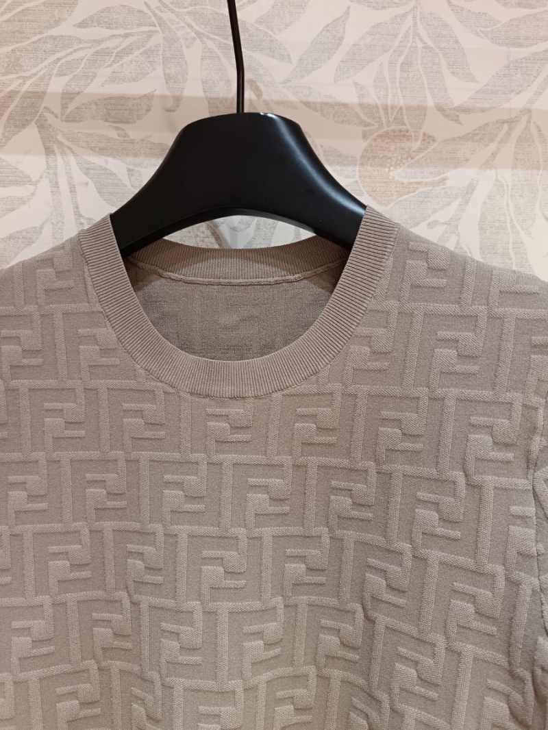 Fendi Embossed Knit Top