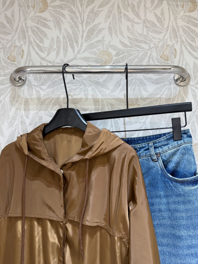 Prada Caramel Oversized Nylon Windbreaker Jacket