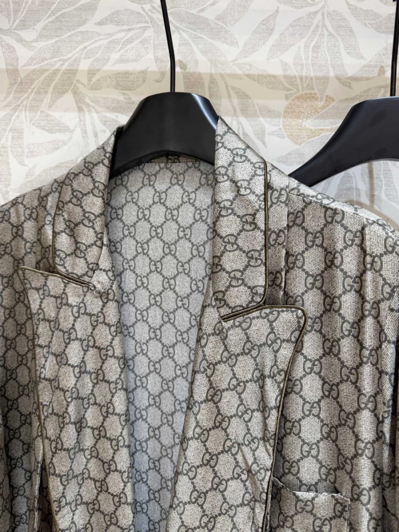 Gucci Monogram Silk Robe