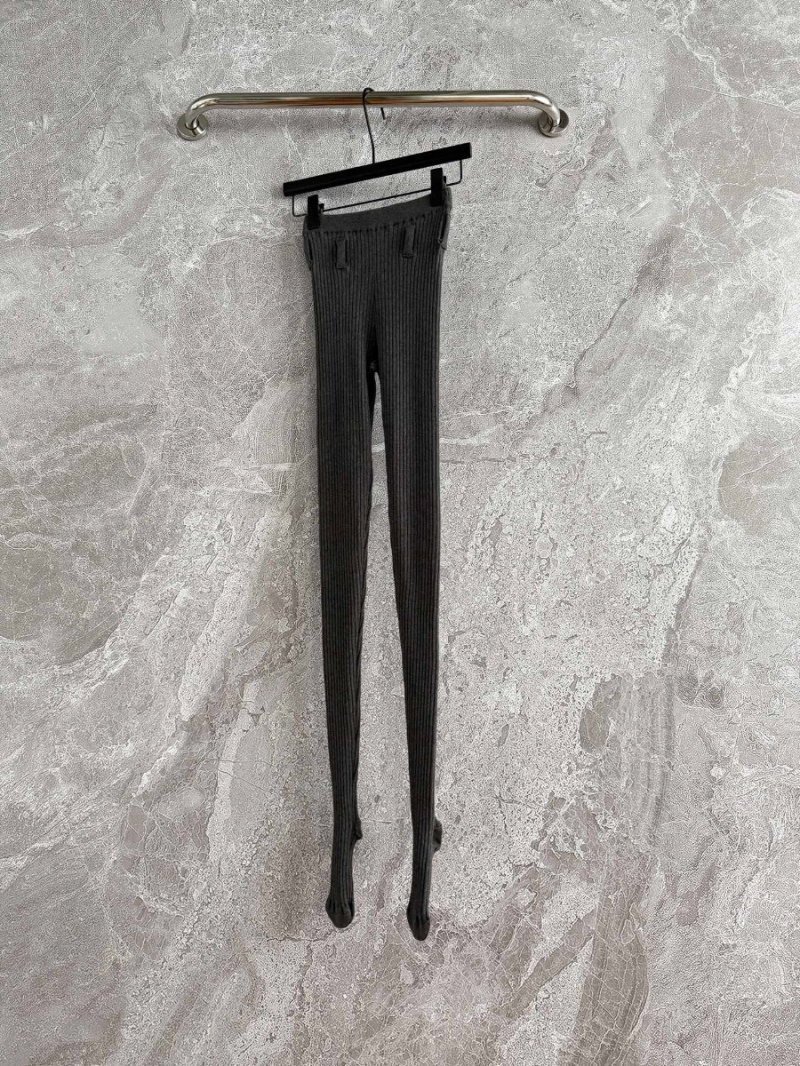 Prada 2025 Statement High-Stretch Pantyhose Leggings Charcoal