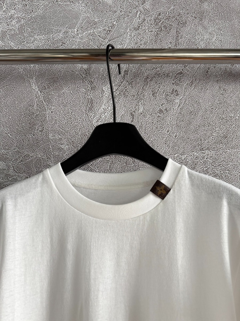 Louis Vuitton LV Classic Monogram Detail T-Shirt in White