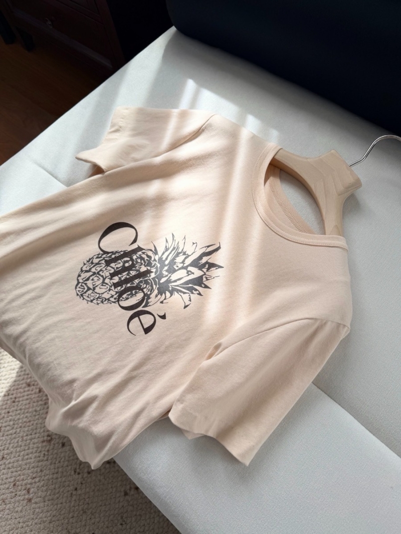 Chlo&eacute; Romantic Tropical Pineapple Print Relaxed-Fit T-Shirt