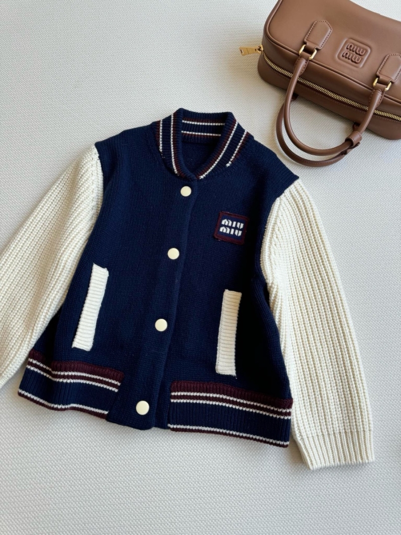 Miu Miu 24FW Cashmere Logo Cropped Cardigan