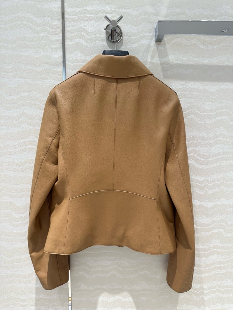 Hermes 2024 Limited Edition Imported Lambskin Collar Jacket