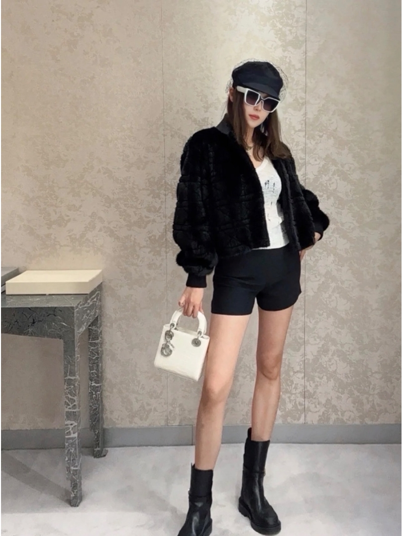 Dior Limited Edition Cannage Imported Mink Fur Coat