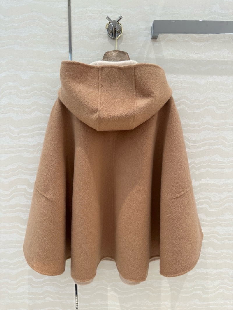 Loro Piana Luxurious Double-Faced Cashmere Wool Hooded Cape Camel