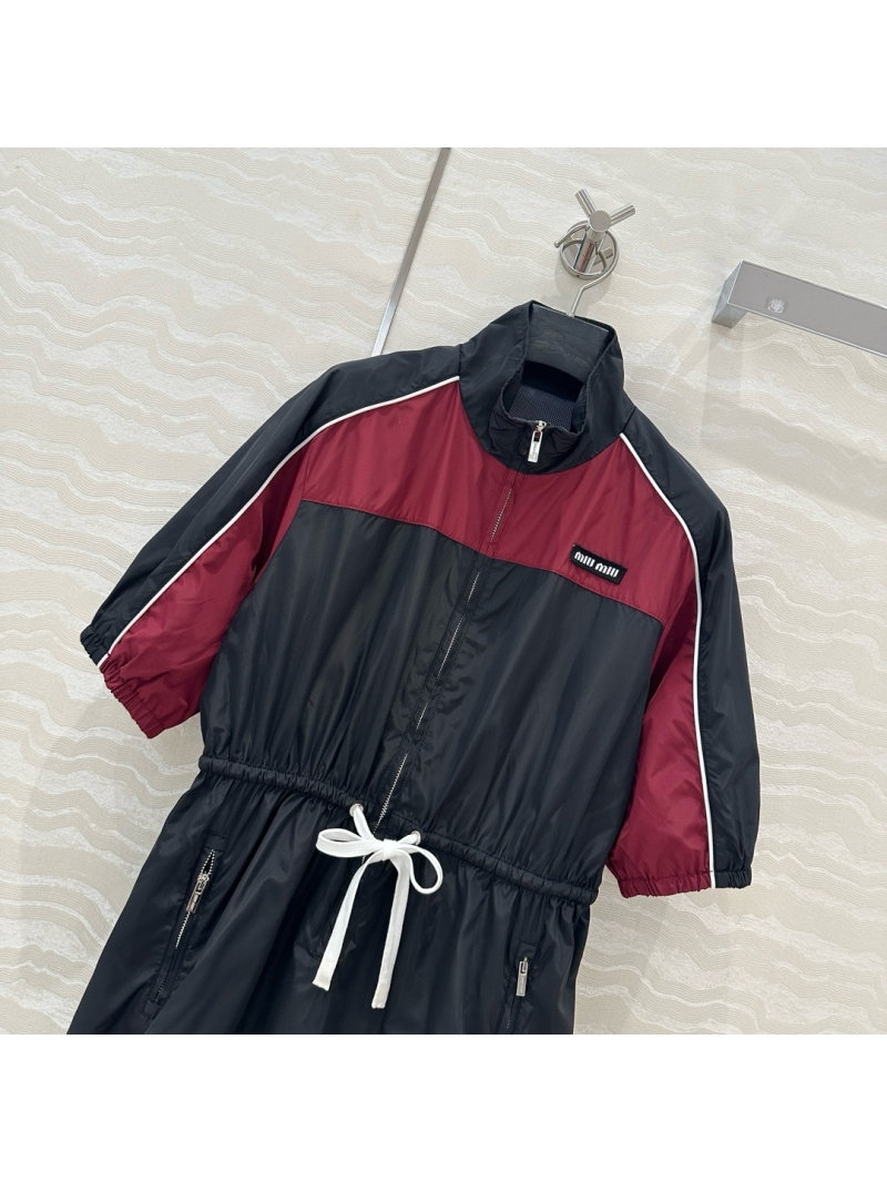 Miu Miu Sporty Chic Drawstring Shirt Dress – Youthful Elegance