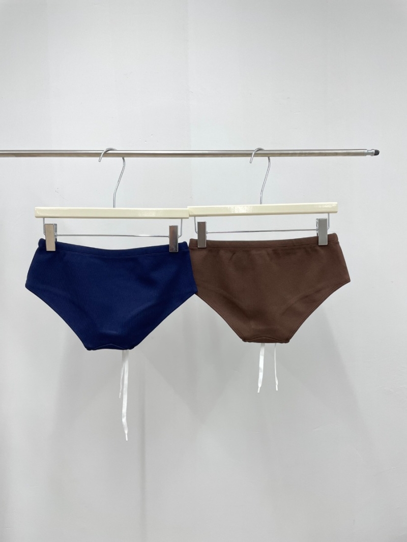 Miu Miu 2024 New Collection Layered Drawstring Triangle Shorts