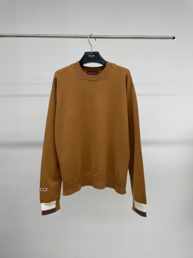 Gucci 24 Fall/Winter Solid Color Unisex Cotton Sweater