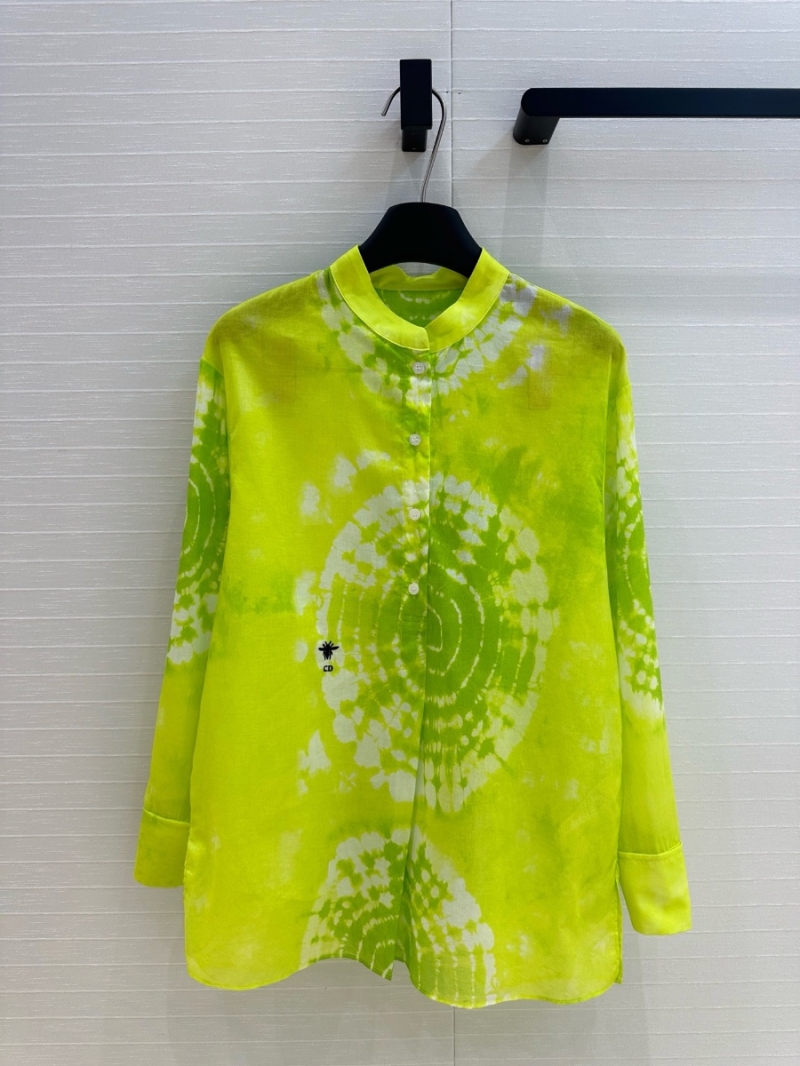 Dior Dopamine Tie-Dye Resort Set Green – Effortless Elegance