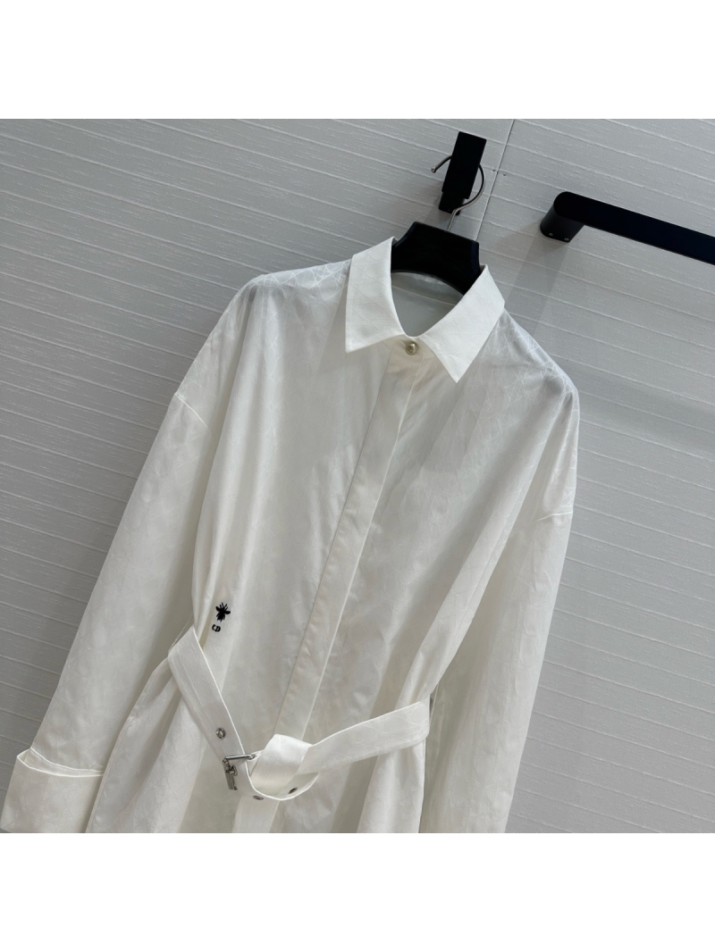 Dior Lady Embroidered Cannage Shirt Dress – Elegant and Versatile