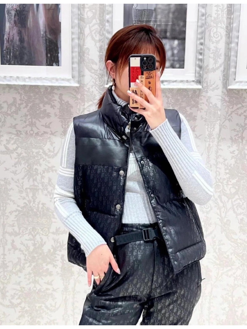 Dior Alps 25 Early Spring Quilted Taffeta Ski Vest Jacket