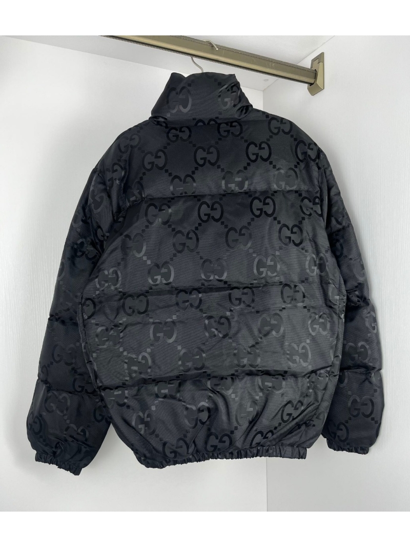 Gucci 2024 Jacquard Down Jacket in Classic Black