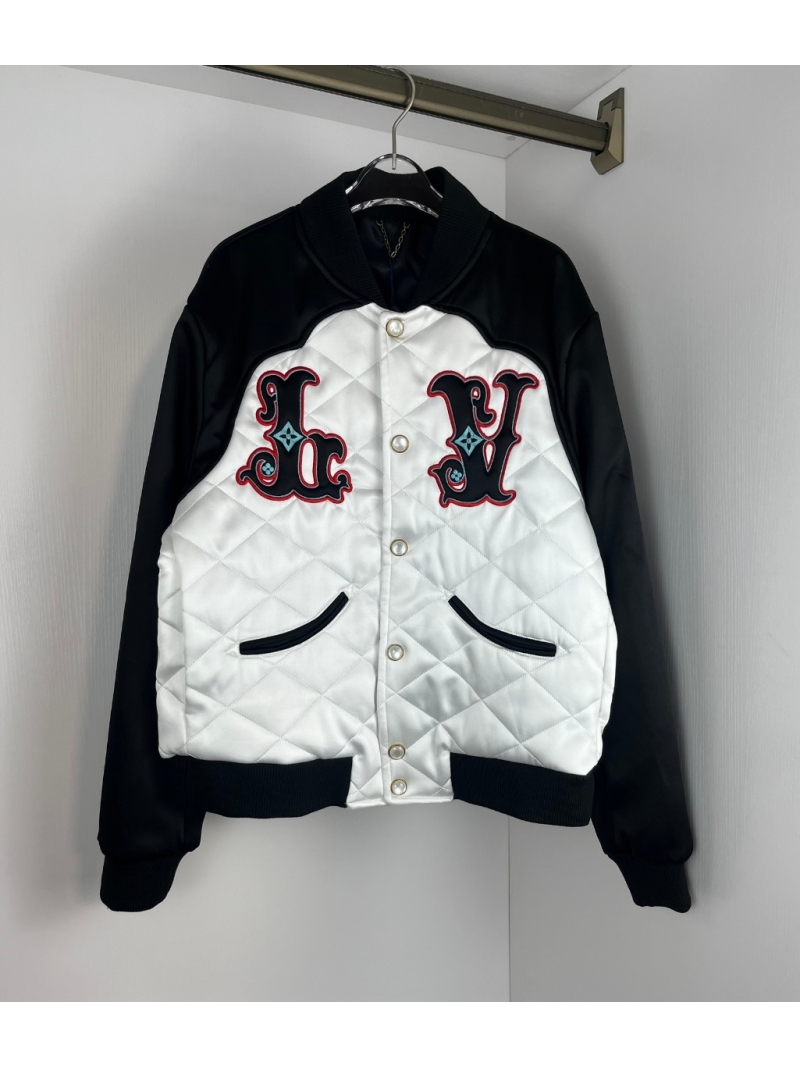 Louis Vuitton LV 2024 Quilted Color Block Varsity Jacket