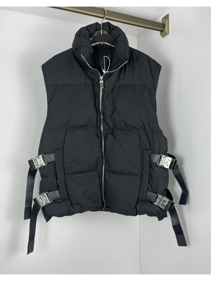 Givenchy 2024 4G Buckle Down Vest – Black