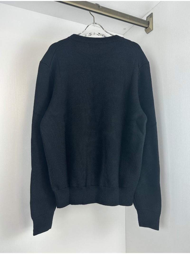 Dior 2024 Mohair Lettered Knit Sweater - Black