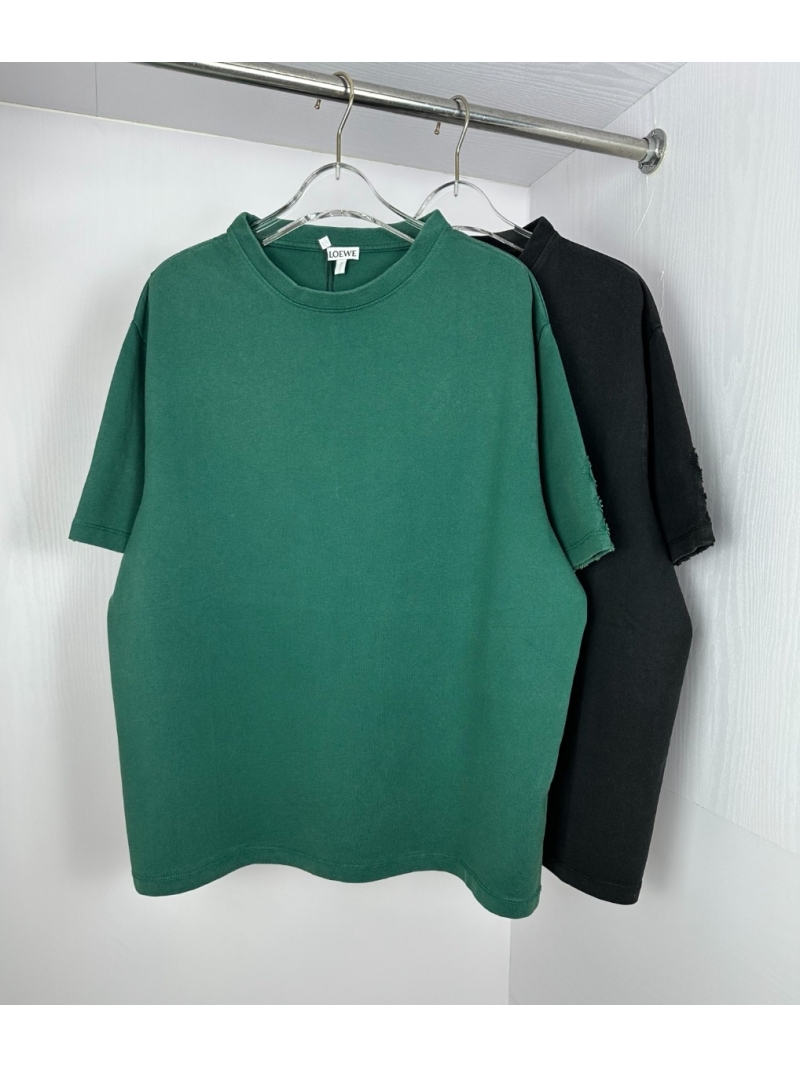 Loewe 2025 Artisanal Embroidered T-Shirt Green