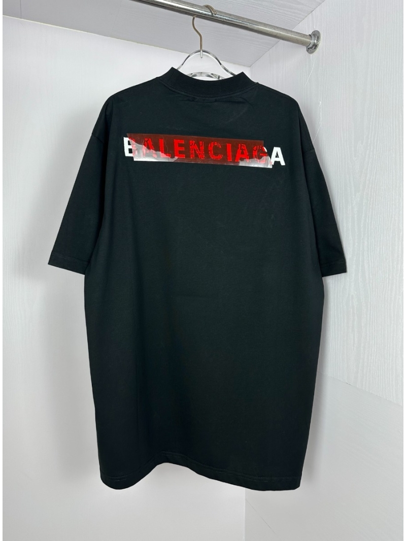 Balenciaga 2025 Collection Graphic Patch Oversized T-Shirt – Black