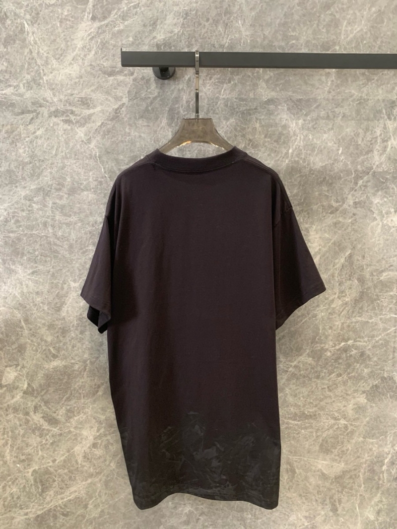 Balenciaga 24Ss Spring/Summer Collection Distressed Logo T-Shirt - Black