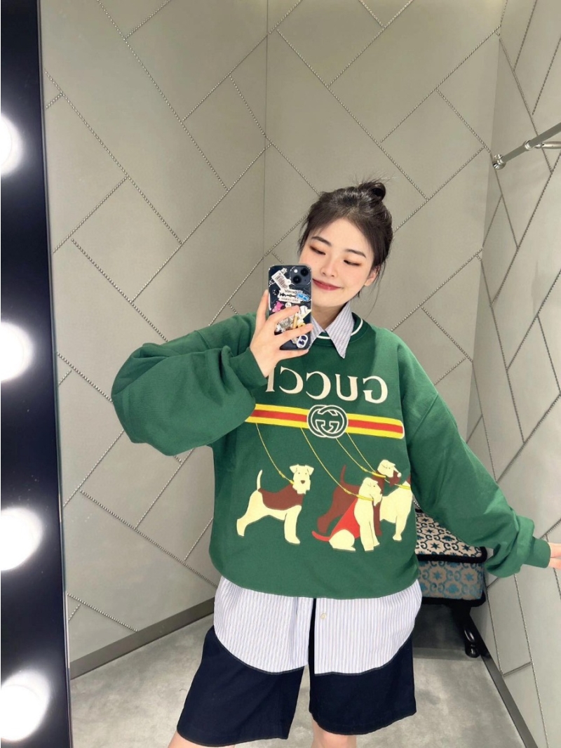 Gucci 24 FW Collection Playful Dog Print Crewneck Sweatshirt