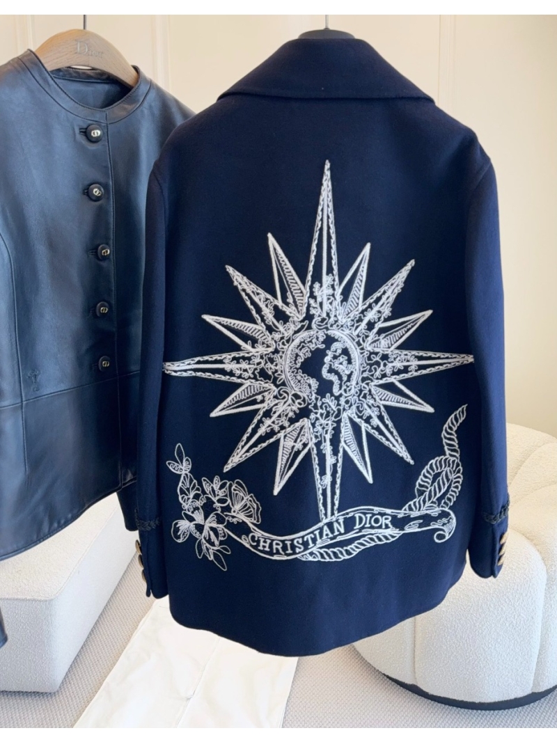 Dior 2023 "Infinite Dreams" Wool-Cashmere Blend Coat