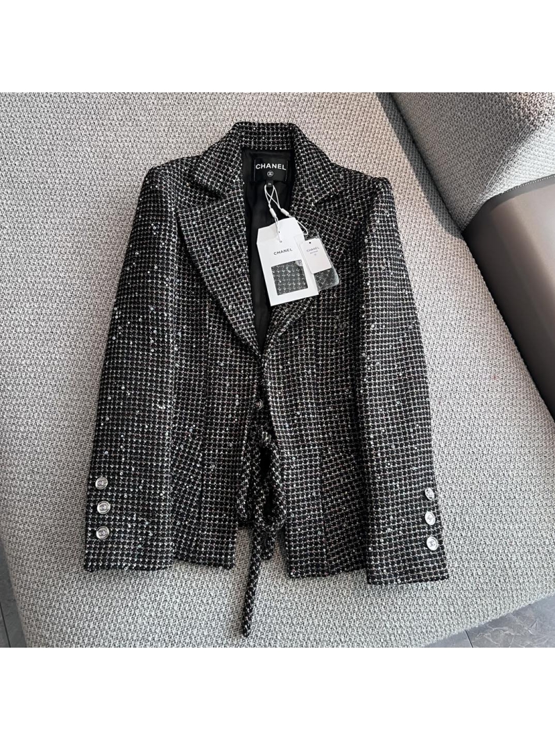 Chanel 24A Embellished Tweed Jacket